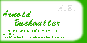 arnold buchmuller business card